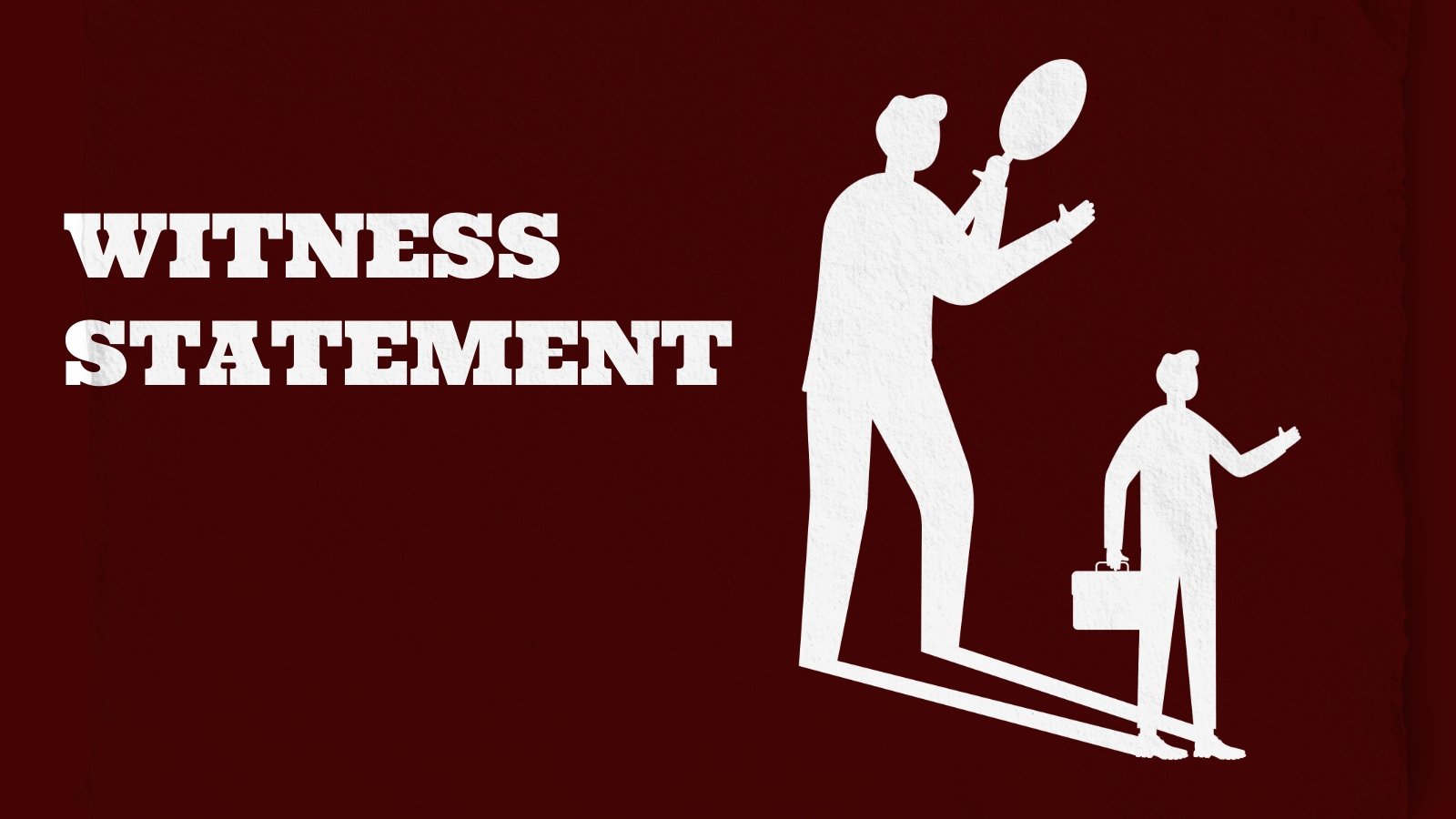 Witness statement|Witness statement