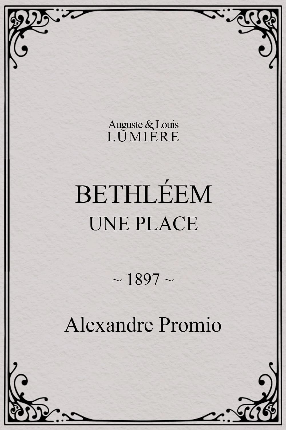 Bethléem, une place