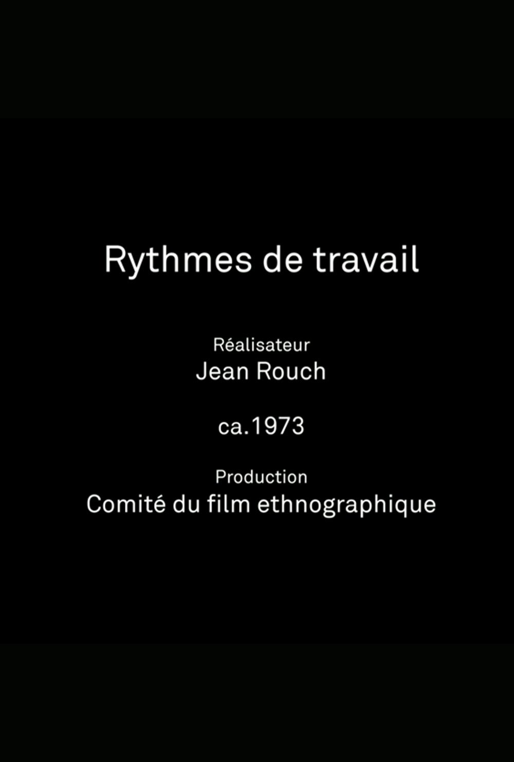 Rhythme de Travail