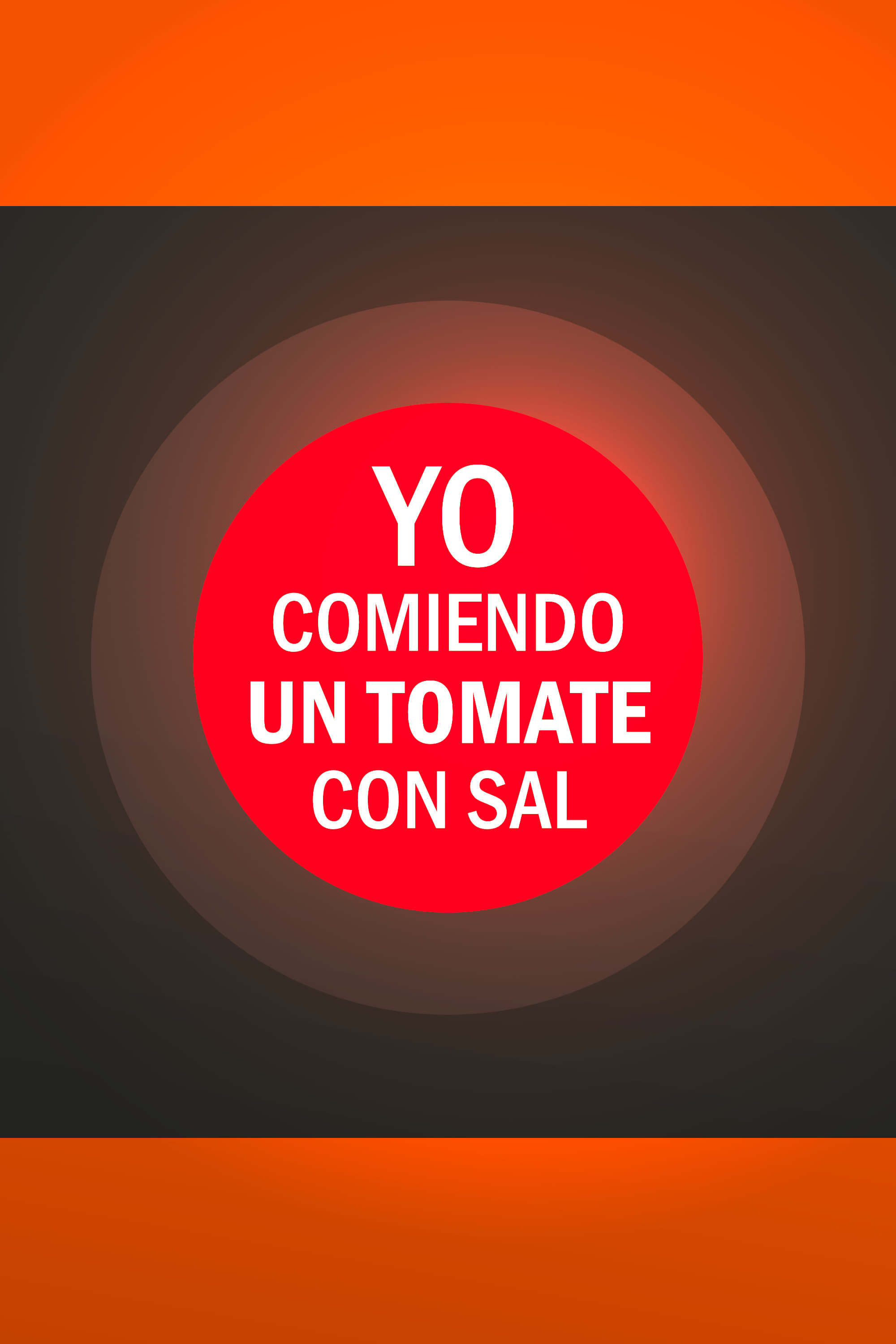 Yo comiendo un tomate con sal