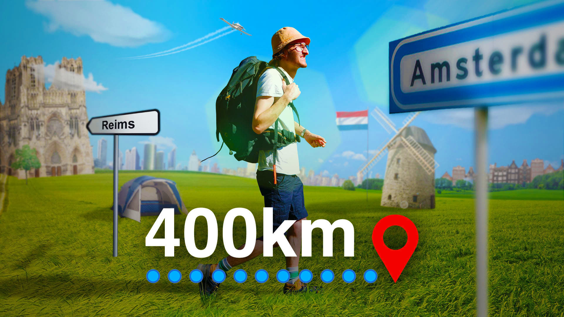 400km à pied jusqu'à Amsterdam (le plus gros défi de ma vie)|400km à pied jusqu'à Amsterdam (le plus gros défi de ma vie)