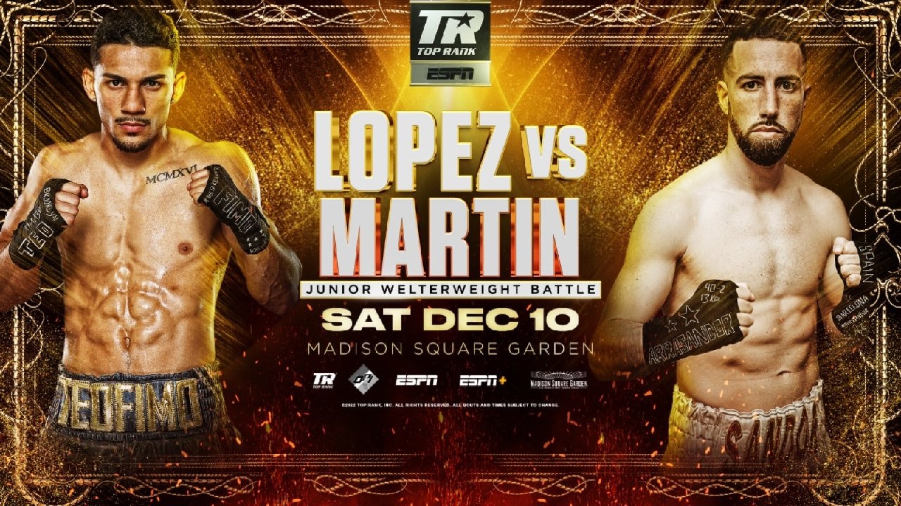 Teofimo Lopez vs. Sandor Martin|Teofimo Lopez vs. Sandor Martin