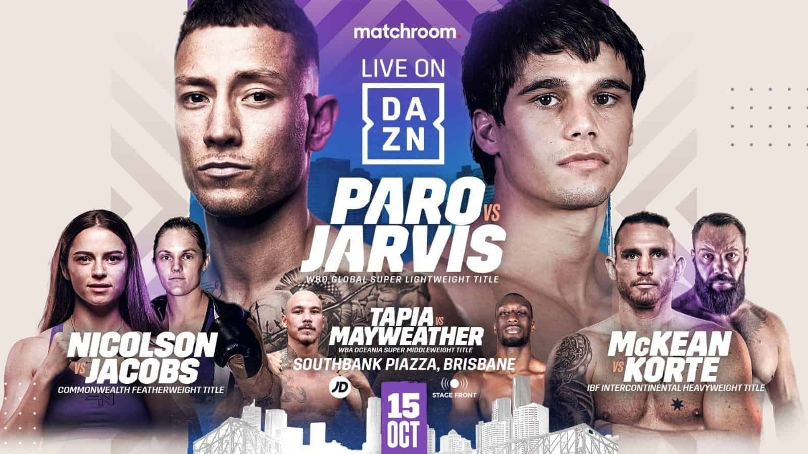 Liam Paro vs. Brock Jarvis|Liam Paro vs. Brock Jarvis