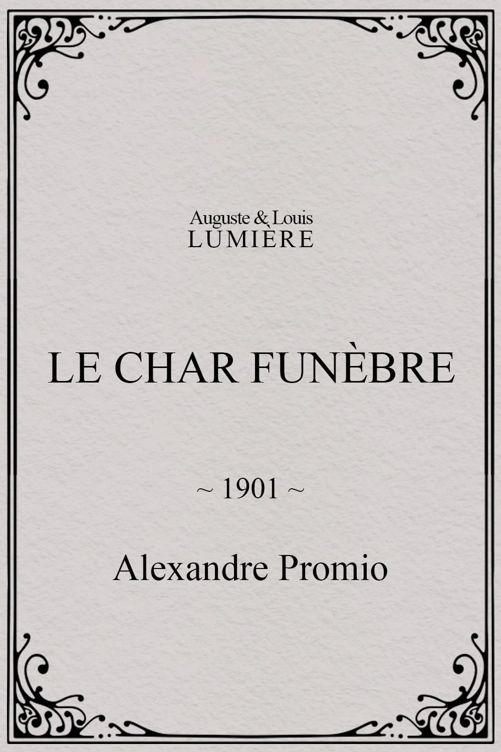 Le char funèbre | Le char funèbre