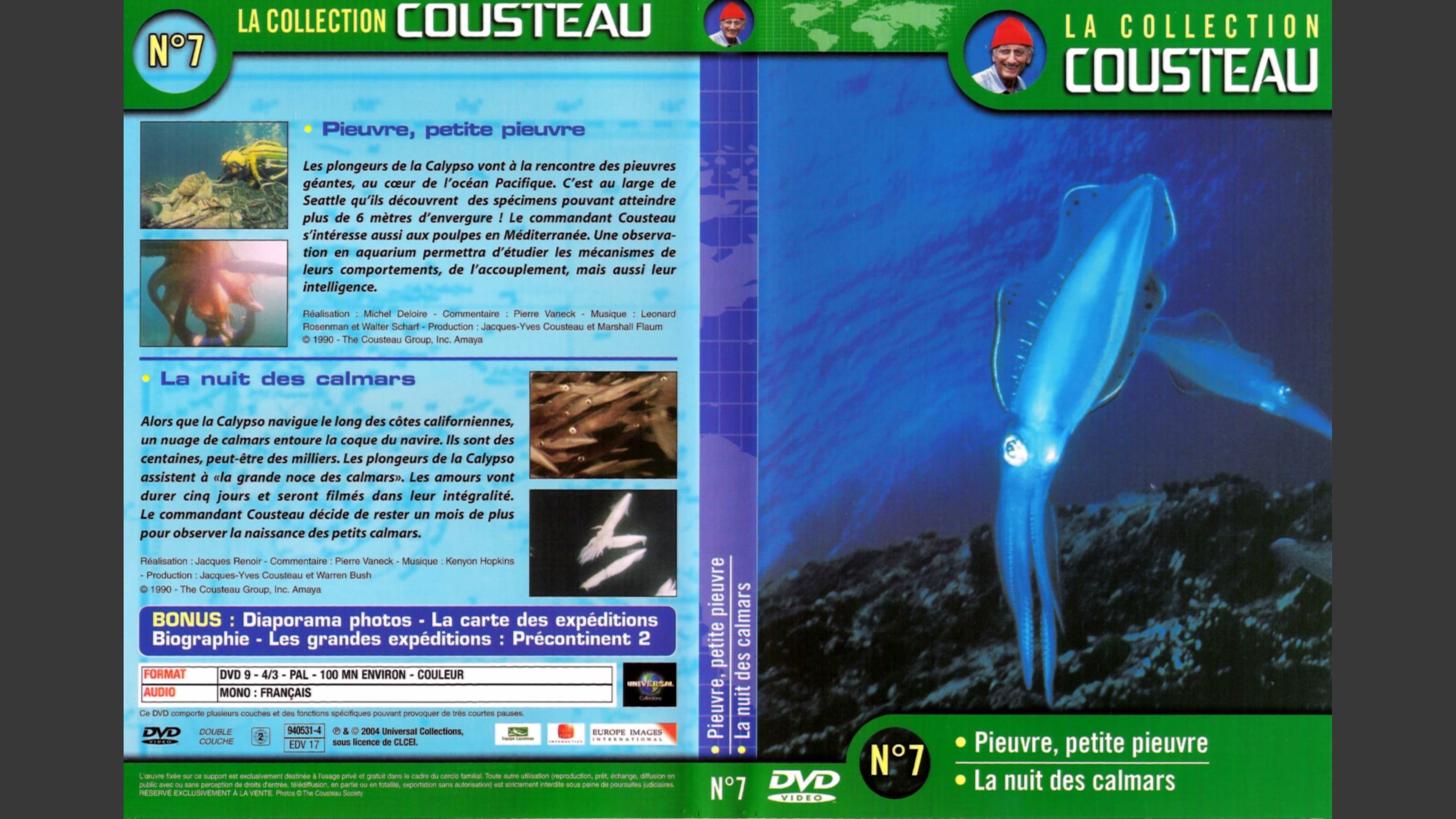 La collection Cousteau N°7 | Pieuvre, petite pieuvre | La nuit des calmars|La collection Cousteau N°7 | Pieuvre, petite pieuvre | La nuit des calmars