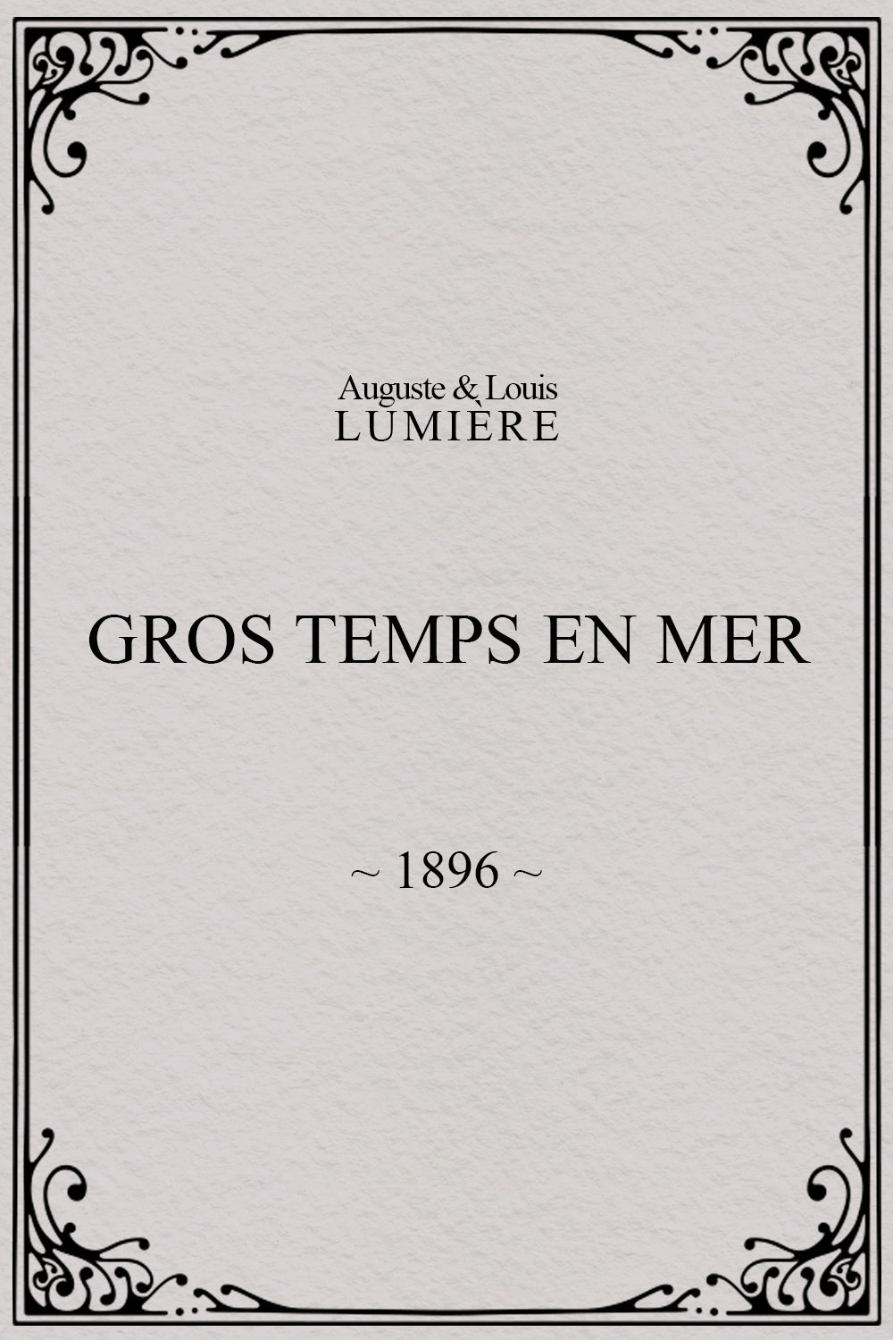 Gros temps en mer