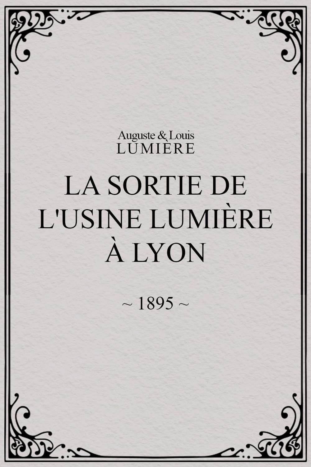 La Sortie de l'usine Lumière à Lyon