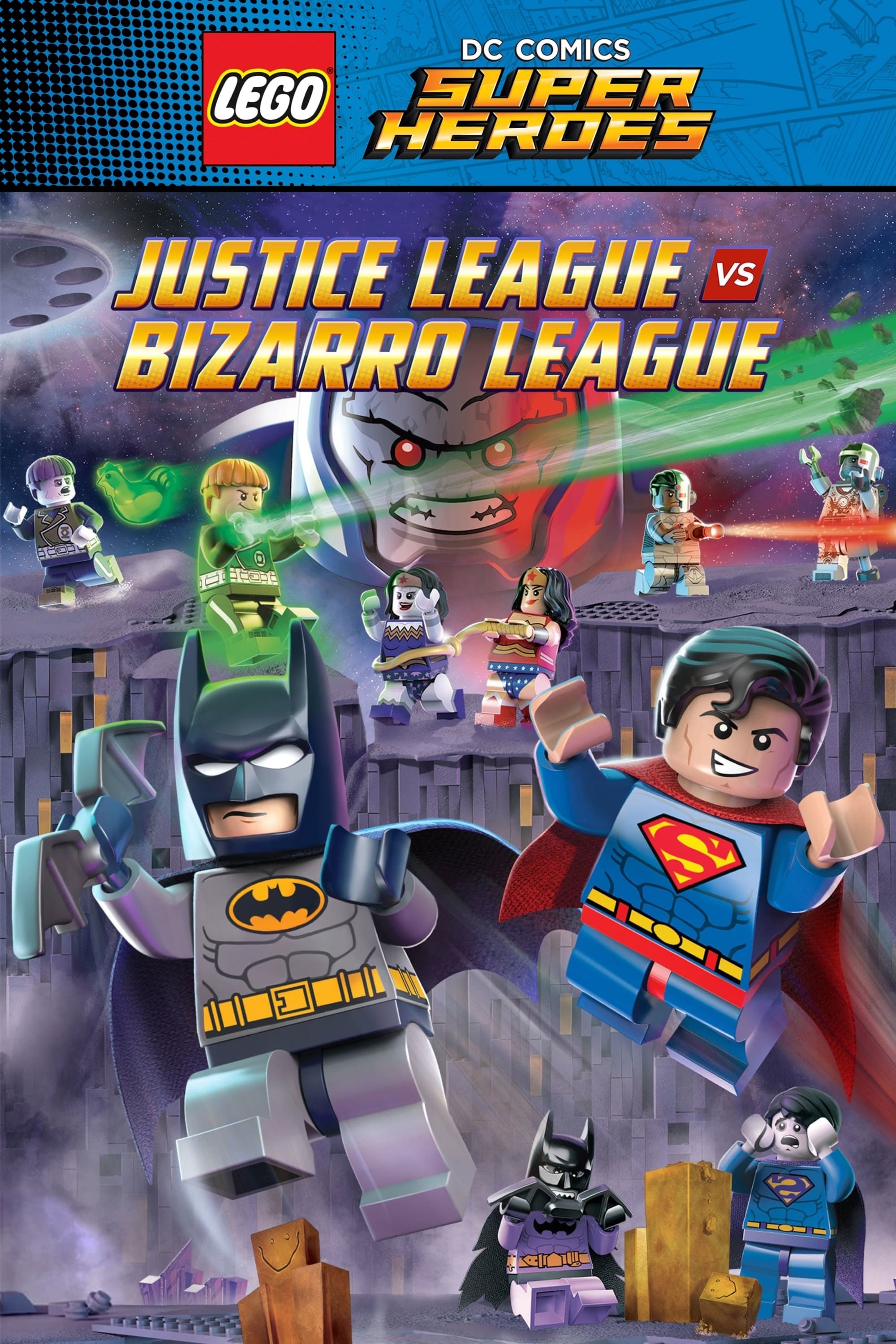 بتمن و سوپرمن در ماموریت لگویی | LEGO DC Comics Super Heroes: Justice League vs. Bizarro League