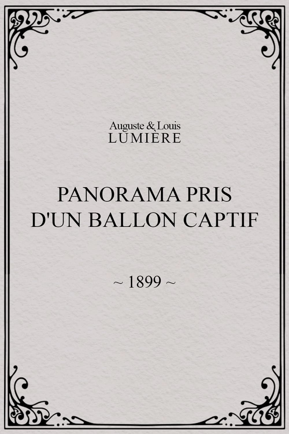 Panorama pris d'un ballon captif