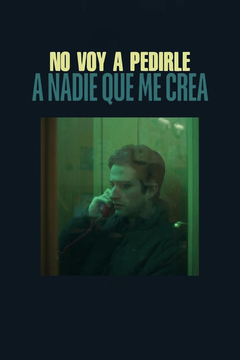 No voy a pedirle a nadie que me crea | No voy a pedirle a nadie que me crea