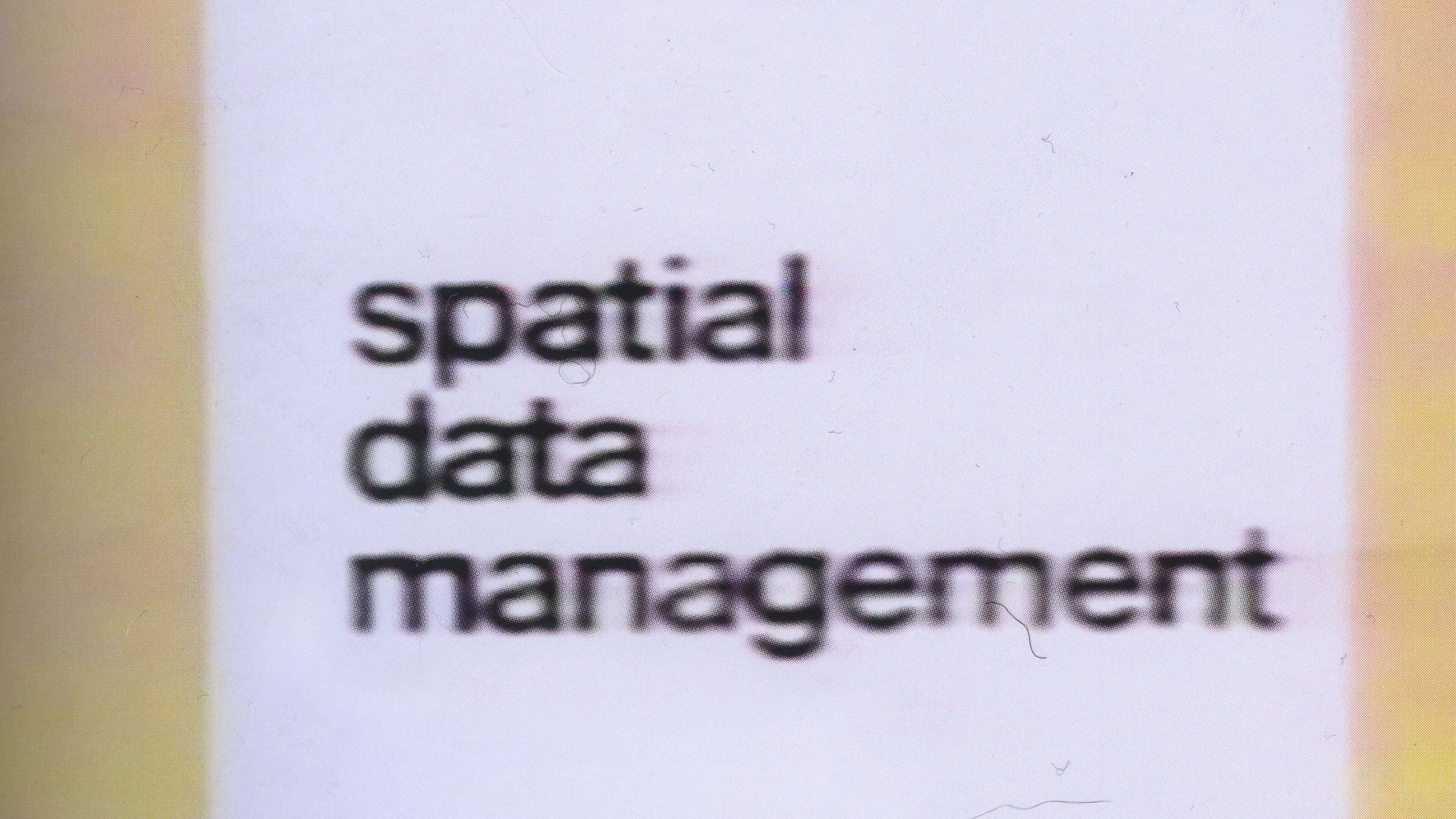 Spatial Data Management|Spatial Data Management
