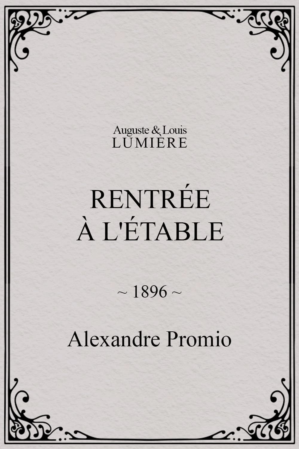 Rentrée à l'étable | Rentrée à l'étable