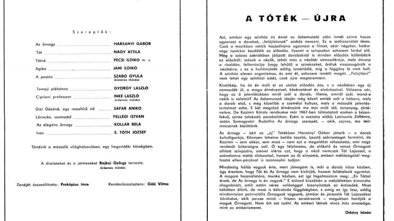 Örkény István: Tóték|Örkény István: Tóték