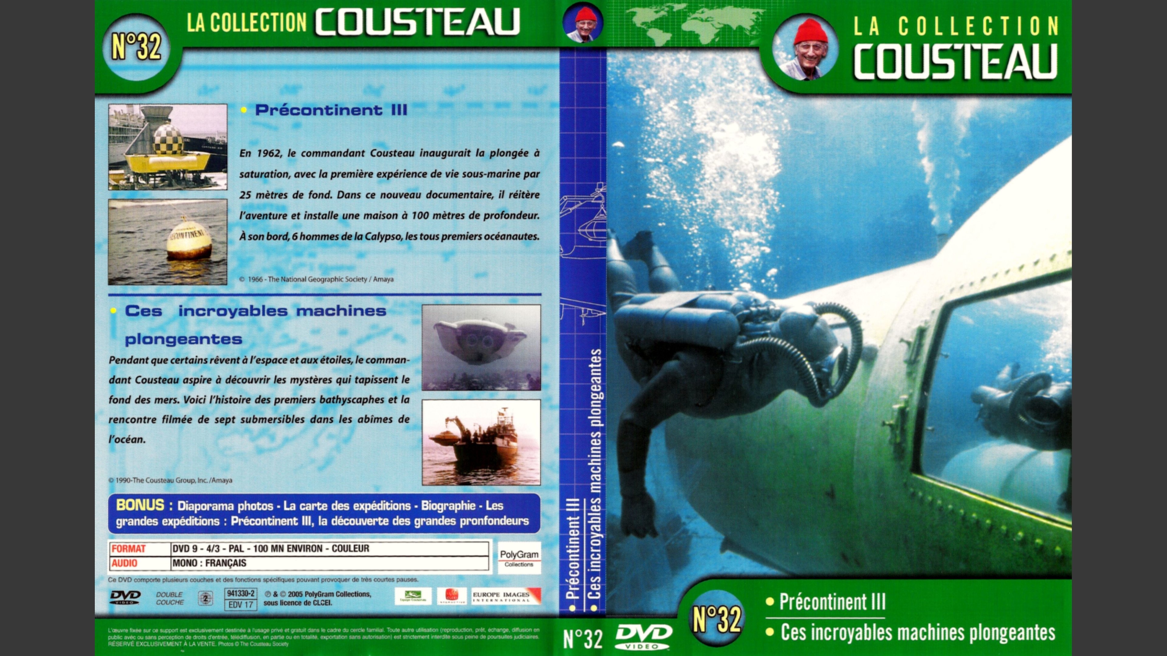 La collection Cousteau N°32 | L'aventure Précontinent (Précontinent III) | Ces incroyables machines plongeantes|La collection Cousteau N°32 | L'aventure Précontinent (Précontinent III) | Ces incroyables machines plongeantes