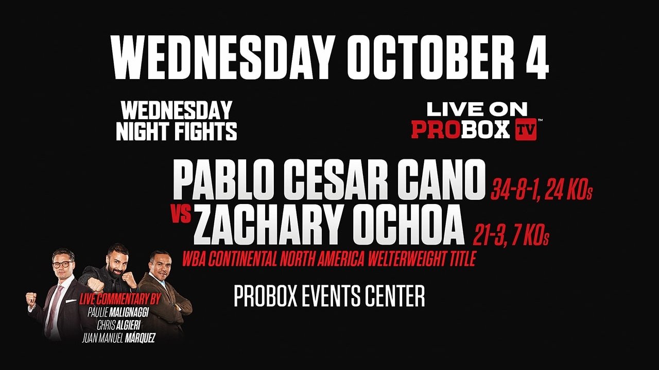 Pablo Cesar Cano vs. Zachary Ochoa|Pablo Cesar Cano vs. Zachary Ochoa