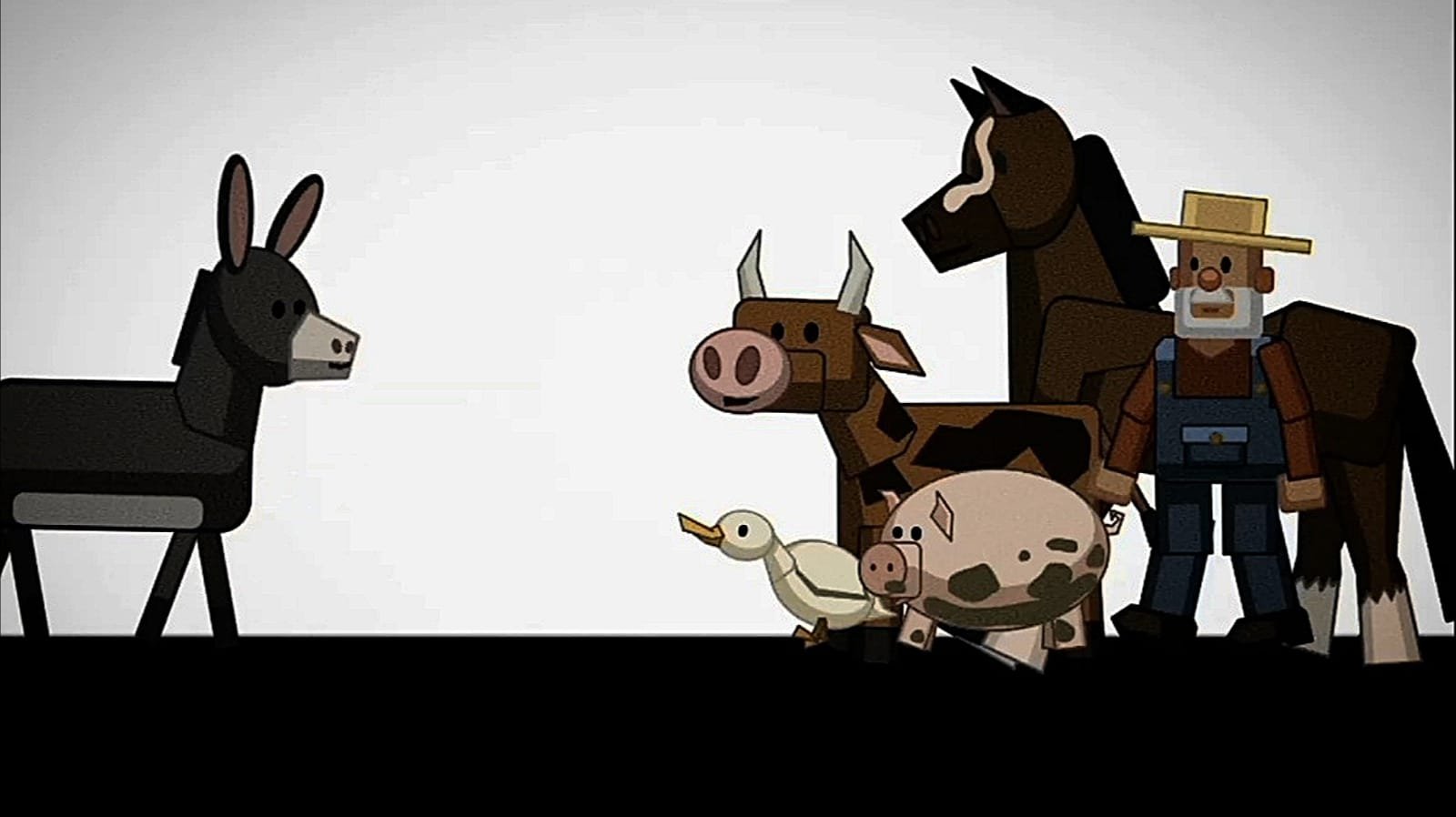 The donkey and the bottle|The donkey and the bottle