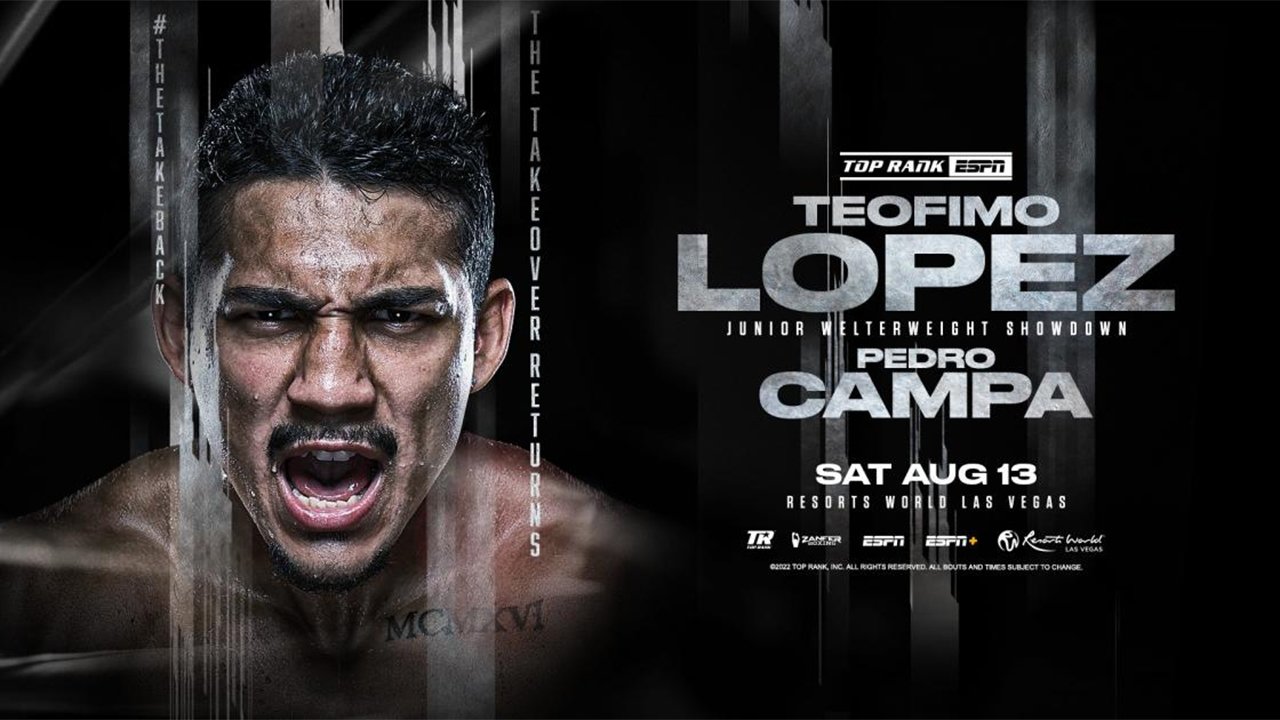 Teofimo Lopez vs. Pedro Campa|Teofimo Lopez vs. Pedro Campa
