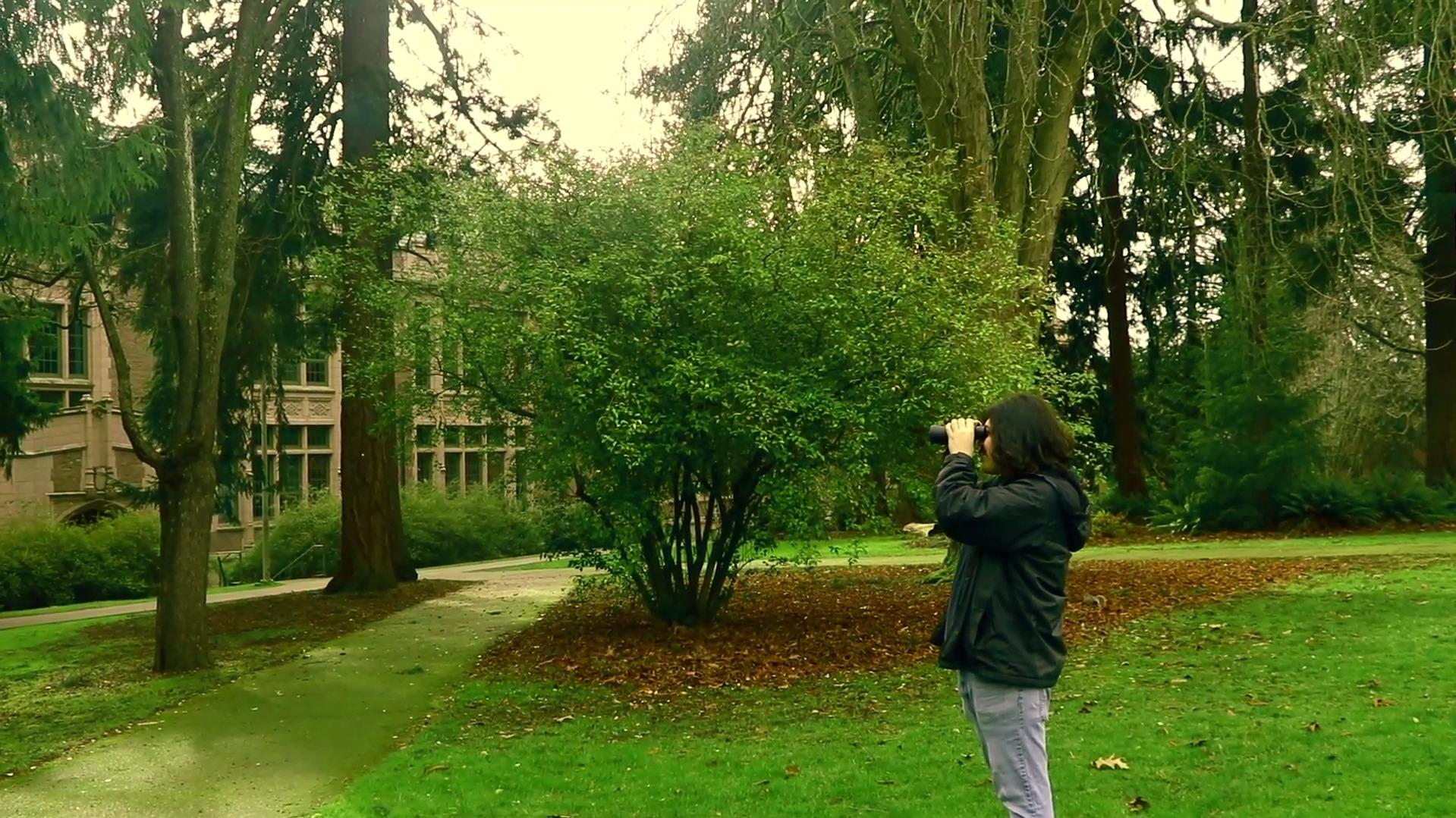 A Man Finds Binoculars|A Man Finds Binoculars