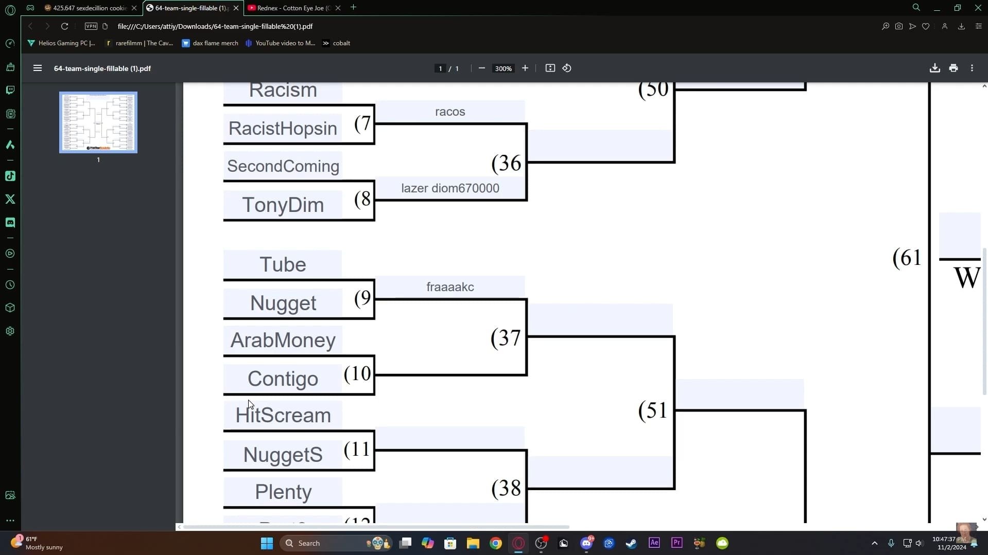 THE WORST SONGS OF ALL TIME BRACKET|THE WORST SONGS OF ALL TIME BRACKET