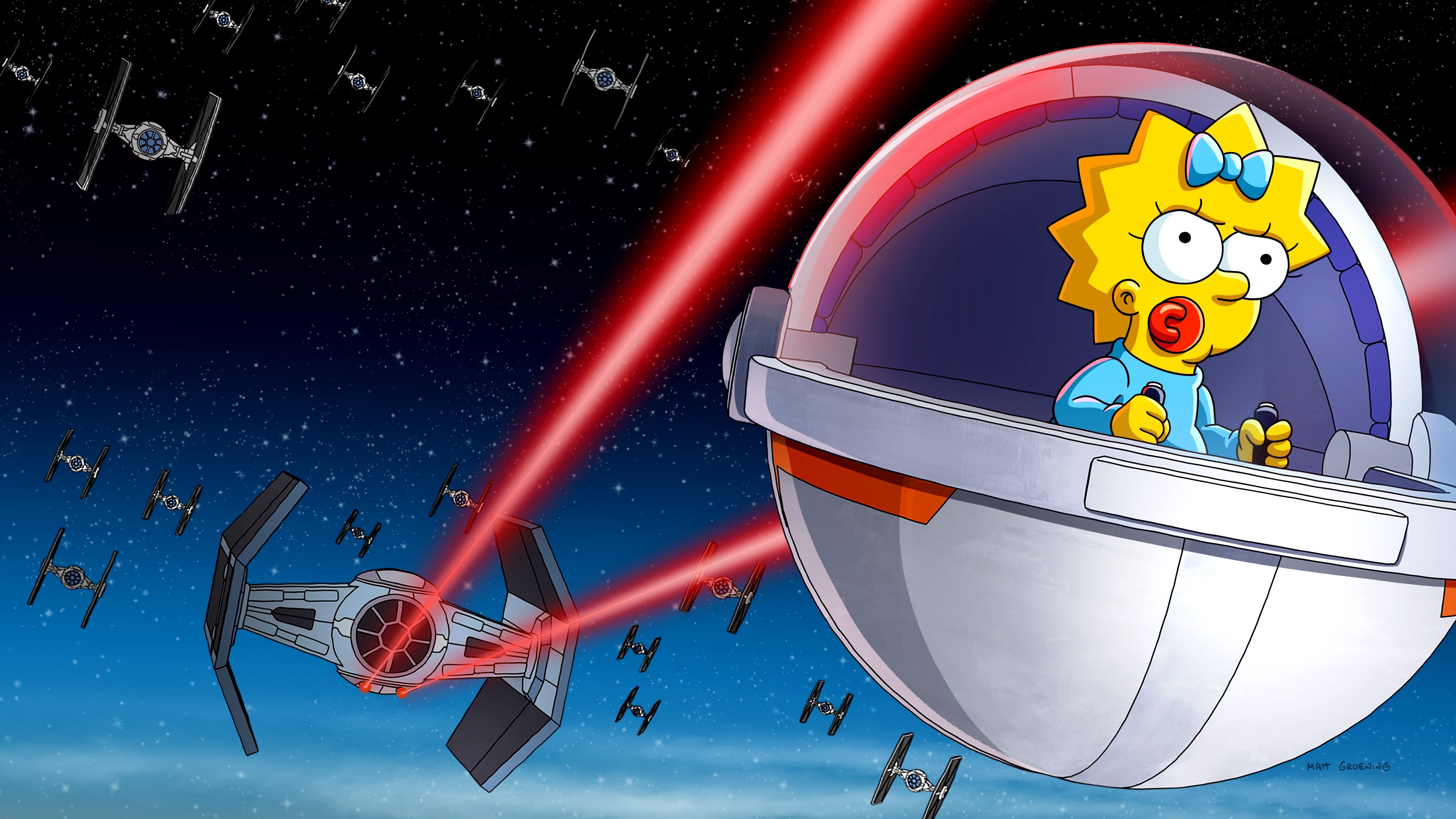 Maggie Simpson in "Rogue Not Quite One"|Maggie Simpson in "Rogue Not Quite One"