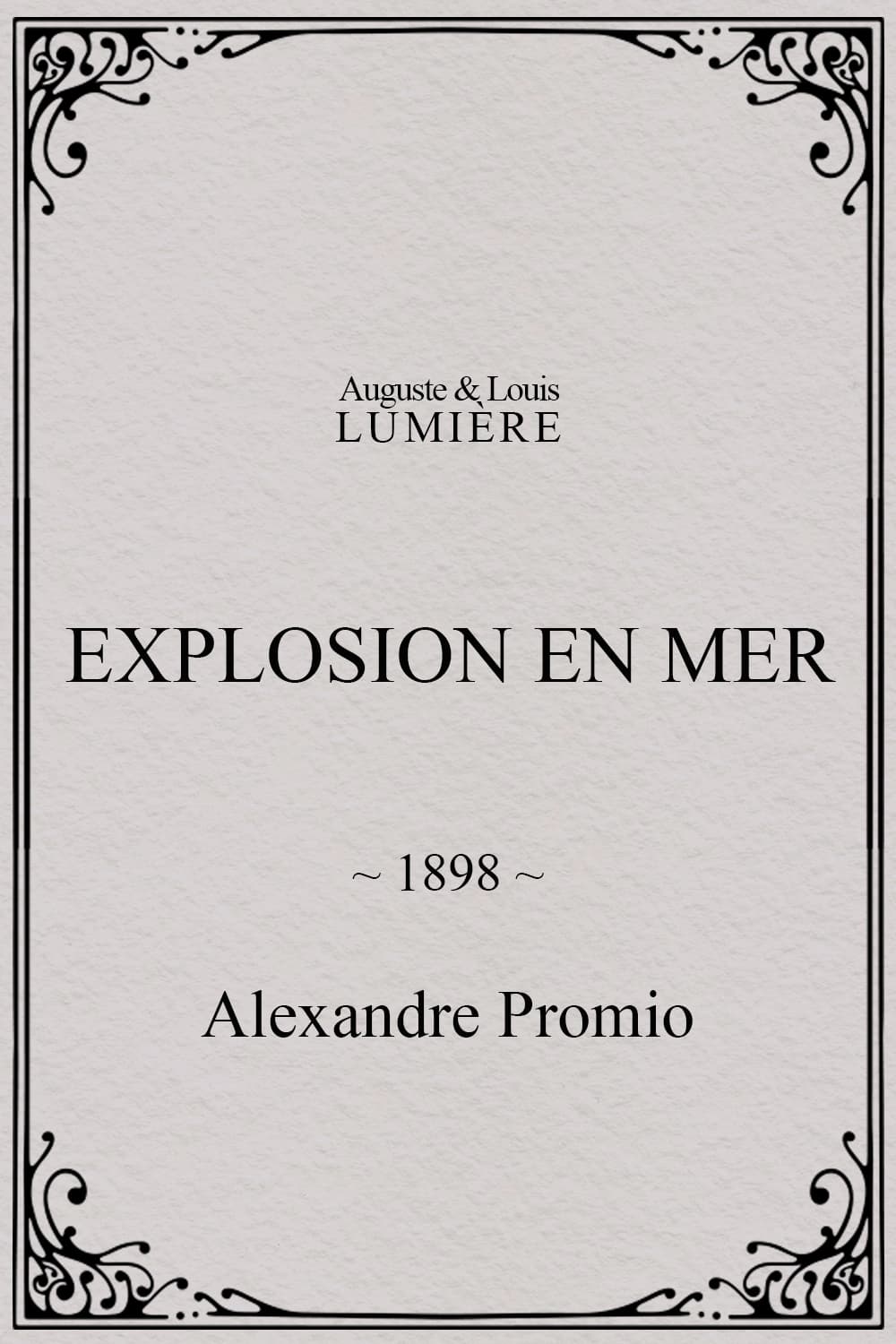 Explosion en mer | Explosion en mer