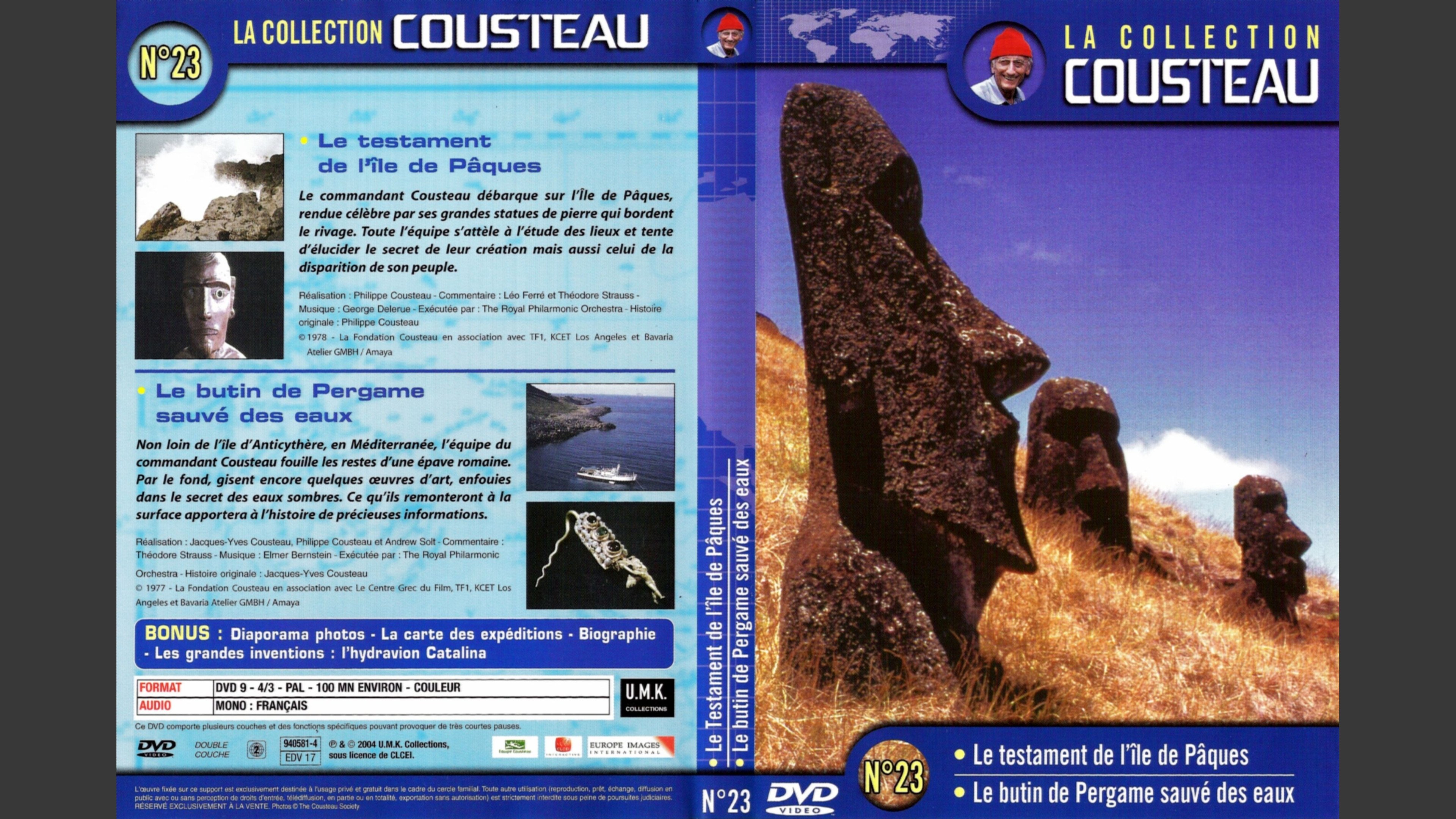 La collection Cousteau N°23 | Le testament de l'île de Pâques | Le butin de Pergame sauvé des eaux|La collection Cousteau N°23 | Le testament de l'île de Pâques | Le butin de Pergame sauvé des eaux