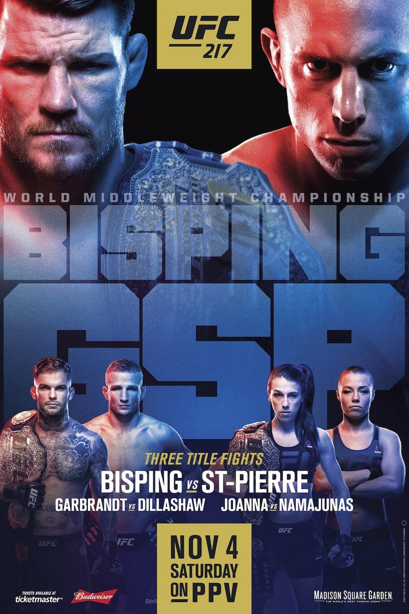 UFC 217: Bisping vs. St-Pierre | UFC 217: Bisping vs. St-Pierre