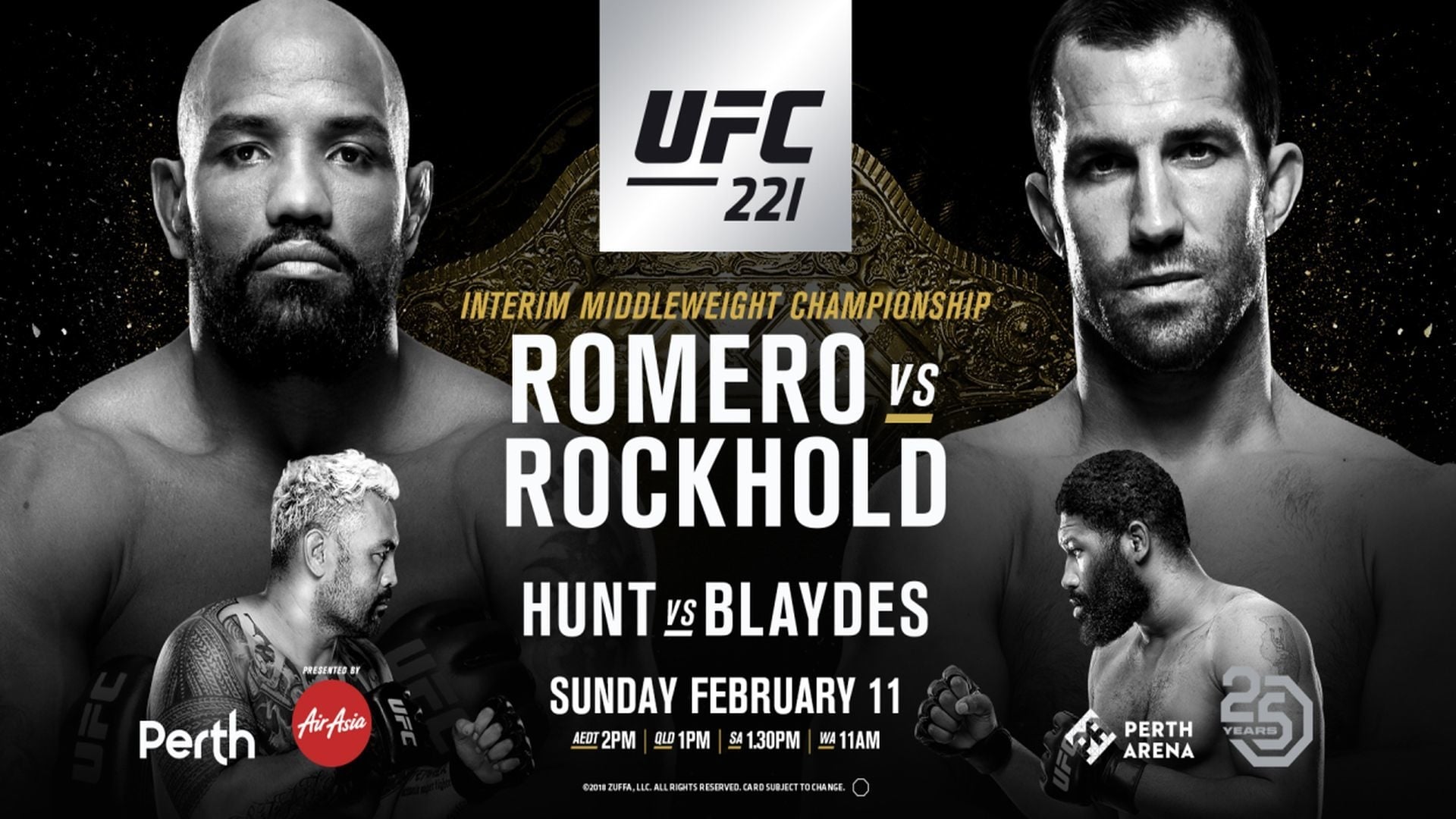 UFC 221: Romero vs. Rockhold|UFC 221: Romero vs. Rockhold